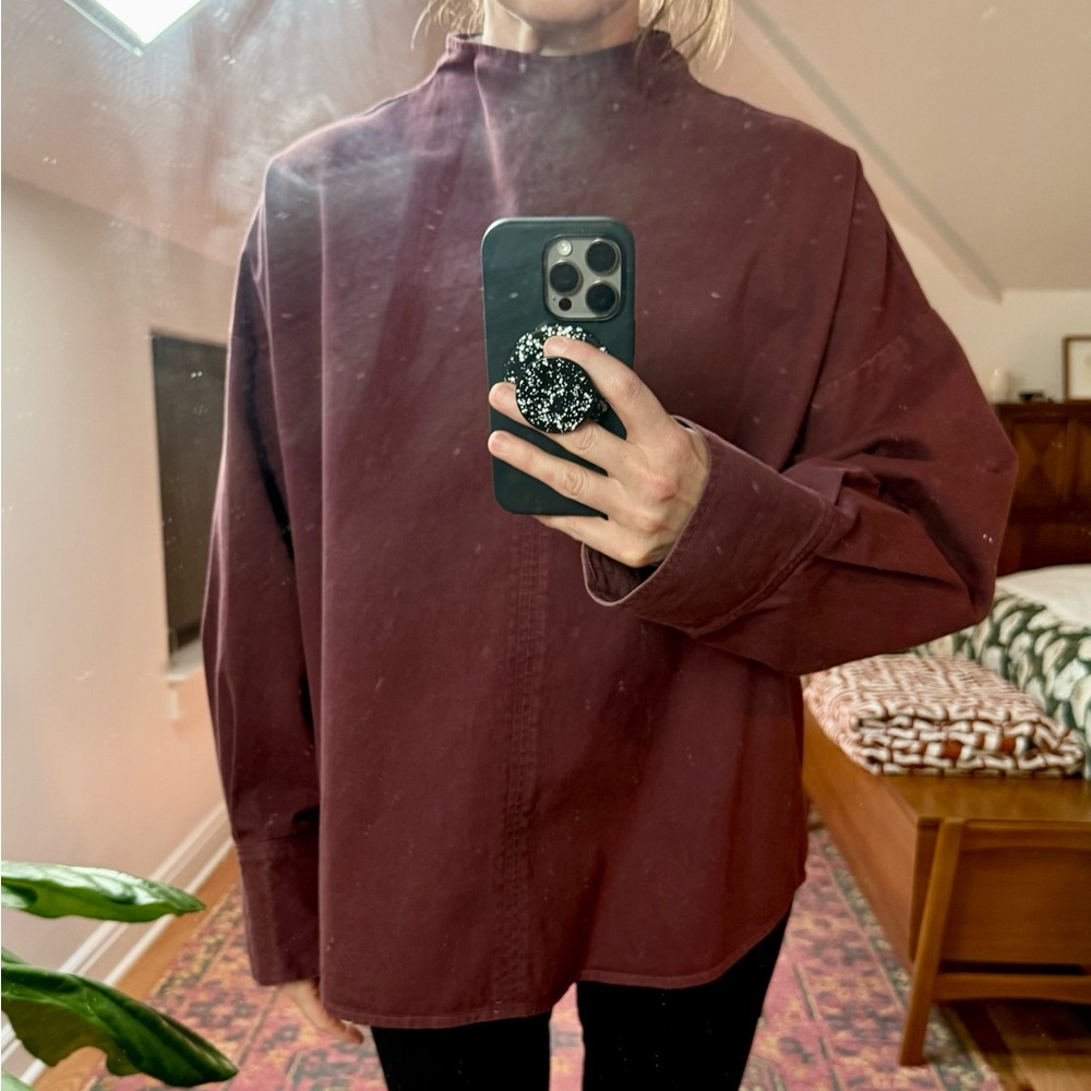 Rachel Comey Melody Top, Burgundy, Size XS/S - Picture 7 of 7